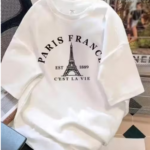 Round Neck White sleeve Tshirt