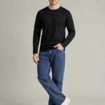 Full Sleeve Mens plain Black Tshirt