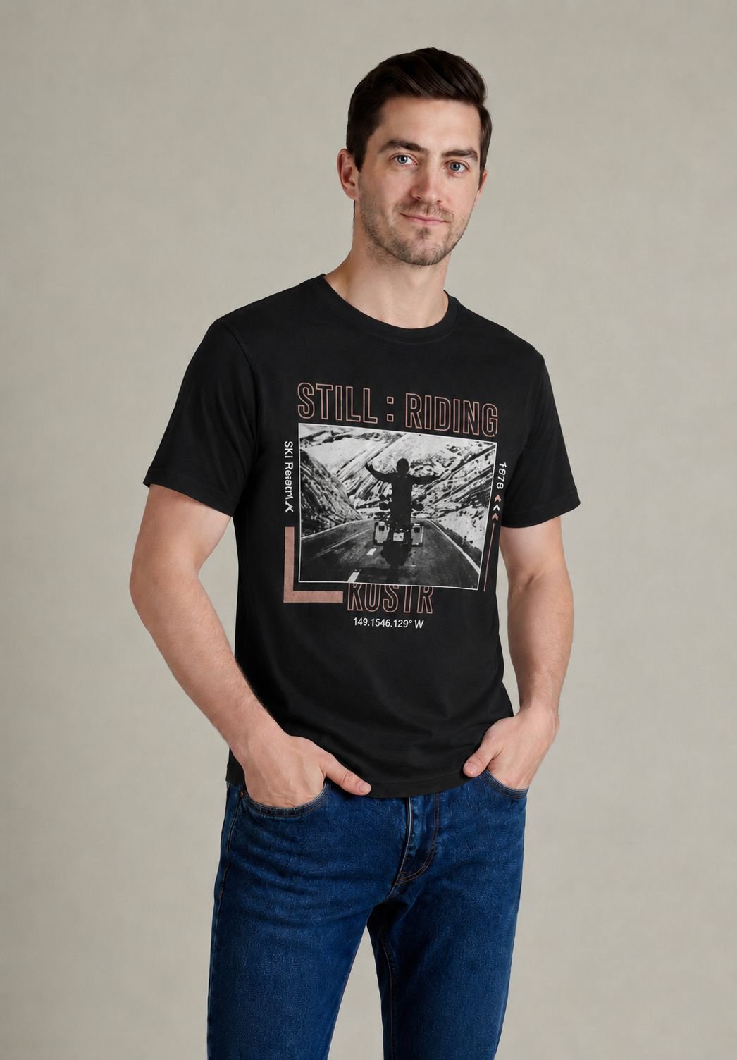 WhatsApp Image 2026-05-17 at 8.41.58 PM Mens Half Sleeve White Tshirts printed - Image 1