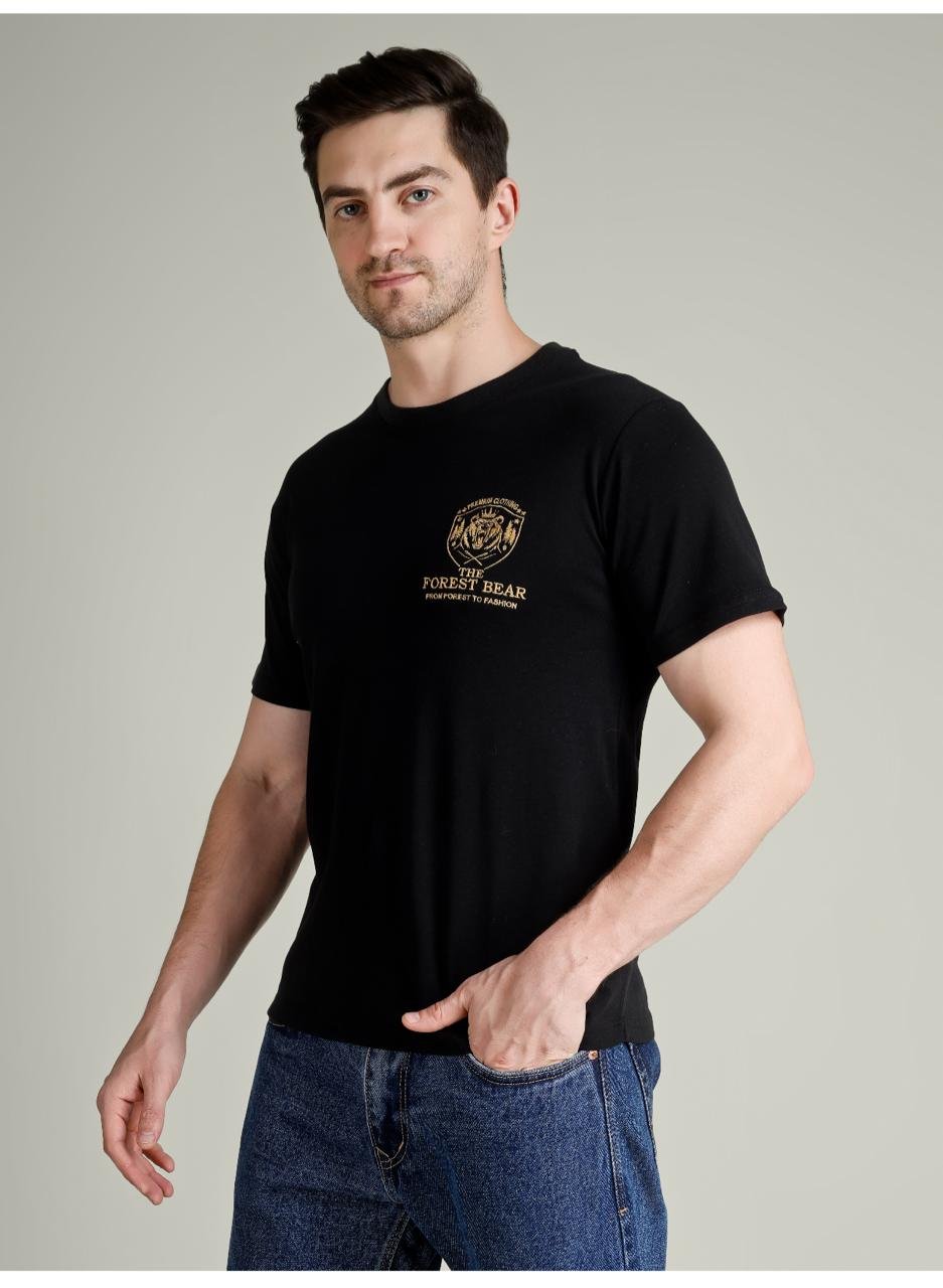 WhatsApp Image 2026-05-17 at 8.42.17 PM Half Sleeve Mens Black printed Tshirts - Image 1